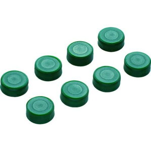 TRUSCO(トラスコ)樹脂台車交換用目隠しキャップグリーン8個入りJDMC-8S-GN