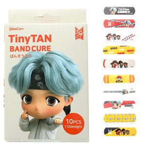 BTS 公式グッズ suga シュガ TinyTAN 絆創膏 バンタン ばんそうこう バンドエイド 防弾少年団 公式 グッズ 正規品 公式ライセンス 10枚入り 10枚 即納 キャラクター 韓国