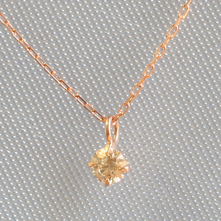 楽天市場】0.09ct 1粒 プチダイヤモンド ペンダント ネックレス K18PG 
