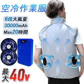 【即納】 ファン付き作業服 空冷ベスト ファン付き バッテリー付き セット フルセット 最強 電動ファン付きウェア UPF50+ 40v ファン付き作業服 ハーネス ファン付きベスト ファン付き作業着 ファン付きウェア 夏用 父の日 母の日