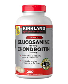 カークランド　グルコサミン ＆ コンドロイチン 1500mg＆1200mg、280タブレット