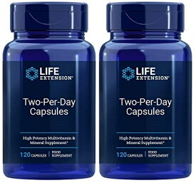 2本セット　ライフエクステンション ツーパーデイ 120 カプセル - Life Extension two Per Day Caps　海外通販