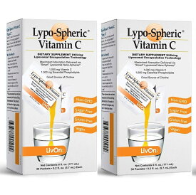 2箱セット リポスフェリックビタミンC　1000mg　30包入/リポソーム ビタミンC サプリメント lypo-spheric　海外通販