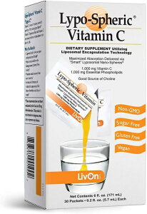 リポスフェリックビタミンC 1000mg 30包入/リポソーム 高濃度ビタミンC サプリメント lypo-spheric 海外直送