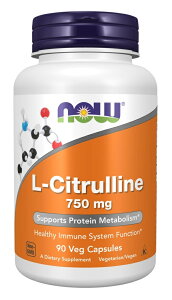 �i�E�X L-�V�g������ 750mg 90�� ( NOW FOODS L-Citrulline 750 mg 90 vege caps�@�C�O�ʔ�
