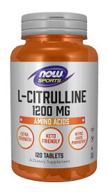 ナウスポーツ L-シトルリン エキストラストレングス 1200mg 120粒 ( NOW FOODS L-Citrulline 1200 mg 120 tabs)　海外通販