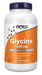 iEt[Y OV 1000 mg 100ANOW Foods Glycine 1000 mg 250 Veg Caps