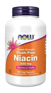 �t���b�V�� �t���[ �i�C�A�V�� 500 mg 180�׃W�J�v�Z�� - Flush-Free Niacin 500 mg 180 veg caps -�@�C�O�ʔ�