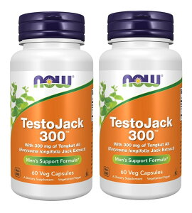 2�{�Z�b�g�@�e�X�g�W���b�N300�A60������@NOW FOODS TestoJack 300, 60 veg caps