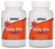 [ 2個セット ] デイリービッツ マルチビタミン 250 タブレット NOW Foods ( ナウフーズ ) - Daily Vits 2…