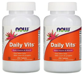 [ 2個セット ] デイリービッツ マルチビタミン 250 タブレット NOW Foods ( ナウフーズ ) - Daily Vits 250 tabs [ 海外直送 ]
