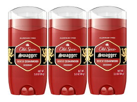 3本セット　アルミニウムフリーのオールドスパイス男性用スワッガーデオドラント 85 g