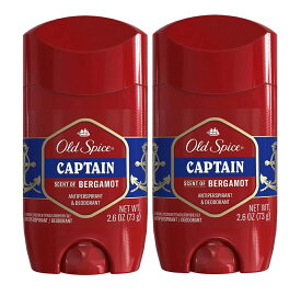 2本セット　[1本 : 73 g] オールドスパイス キャプテン 制汗剤＆デオドラント - Old Spice Captain Antiperspirant & Deodorant