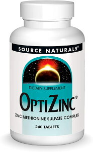 240�^�u���b�g �@�\�[�X�i�`�������Y �I�v�`�W���N�i ���� �j 30mg / Source Naturals OptiZinc 120 Tablets / �I�v�e�B�W���N