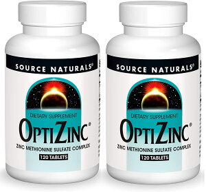 2�Z�b�g (�v 240�^�u���b�g ) �\�[�X�i�`�������Y �I�v�`�W���N�i ���� �j30mg 120�^�u���b�g / Source Naturals OptiZinc 120 Tablets / �I�v�e�B�W���N