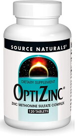 ソースナチュラルズ オプチジンク（ 亜鉛 ） 30mg　120タブレット / Source Naturals OptiZinc 120 Tablets / オプティジンク