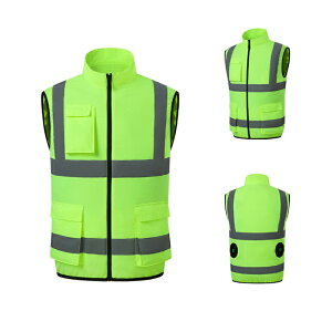 電動ファン用ウェア エアセンサー /反射ベスト/空調ウェア/単品/ファン付き/高視認性安全服/幅広反射テープ/ ファン用ウェア 作業着