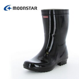 MOONSTAR ムーンスター メンズ作業用長靴 ベスターL型底03 ワーク 雨の日 梅雨対策 一般作業 滑りにくい エナメルコーティング 雨靴 長靴 男性用 ブラック 黒 /ST