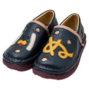 estacion エスタシオン TGE574 レディース スリッポン 本革 新作 いぬモチーフ 厚底 フラットソール ふかふか ゆったり サイドにゴム使用 かわいい コンフォートシューズ 履きやすい カジュアル