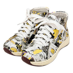 estacion エスタシオン Y845P レディース ハイカットレ−スアップスニーカー 本革 内側ファスナー 幅広 空気循環ソール 筋肉疲れ緩和 血行促進 ふかふかインソール 疲れにくい 楽 コンフォート