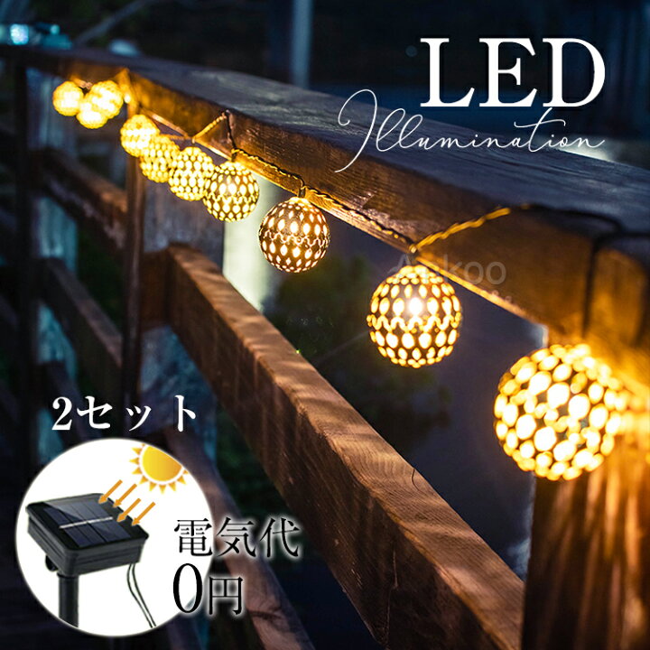 楽天市場 クリスマス ギフト包装 2set クリスマス 電気代0 イルミネーション Led ソーラーライト 自動点灯 光センサー 太陽光 充電 壁 クリスマスツリー 装飾 屋外 おしゃれ イルミネーションライト 窓 庭 部屋 玄関 自宅 ガーデン 結婚式 ウッドデッキ 電飾 キャンプ
