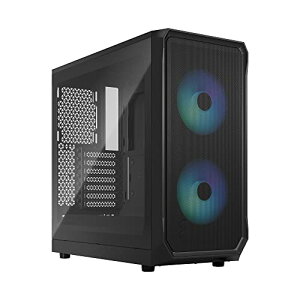 Fractal Design Focus 2 RGB Black TG Clear Tint GAt[d KXpl̗p ATX PCP[X ARGBf FD-C-FOC2A-03 CS8054