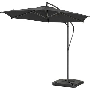 タカショー 日よけ EGプッシュハンギングパラソル 2.5m ブラック SHR-H05B ガーデン ファニチャー 紫外線カット 撥水加工