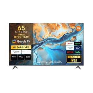 Xiaomi ʎqhbg mini LED er 65V^ 4K 144Hz Google TV `[i[X ter X}[ger lbgΉ VRRΉ Q[[h Dolby Audio MEMCΉ HDMI2.1
