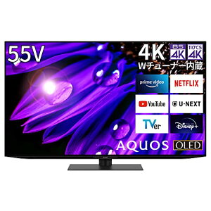 V[v 55V^ L@EL er AQUOS OLED 4T-C55EQ1 4K `[i[ Google TV (2022Nf)