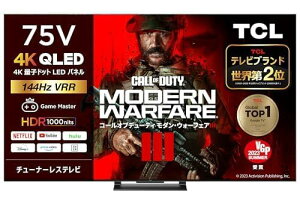 TCL 75V^ `[i[X 4Kt 144Hz { ʎqhbg Q[~O er 75C745 freesync premium pro lbgΉ Google TV X}[ger Dolby Vision Gamin
