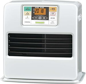 CORONA(コロナ) 石油ファンヒーター 日本生産 (木造10畳 / コンクリート13畳 まで) 大型操作パネル 入切タイマー ワンタッチ給油 ホワイト FH-ST36BYA5(W)