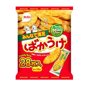 栗山米菓 ばかうけ(青のり) 28枚×12袋