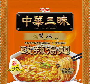 明星 中華三昧 榮林 酸辣湯麺 103g ×24個