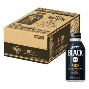 ubN UCC BLACK RICH ʃR[q[ 375g×24{ACXR[q[YP[X