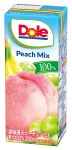 Dole DOLeピーチミックス100%LL 200ml×18本