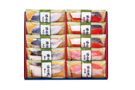 京都やま六 西京漬詰合せ 厚切り (4種 10切入り / 冷凍) 銀だら 金目鯛 さわら 紅さけ (着色料/保存料/うま味調味料 不使用) 味噌 調理済み (お取り寄せグルメ/ギフト) 父の日