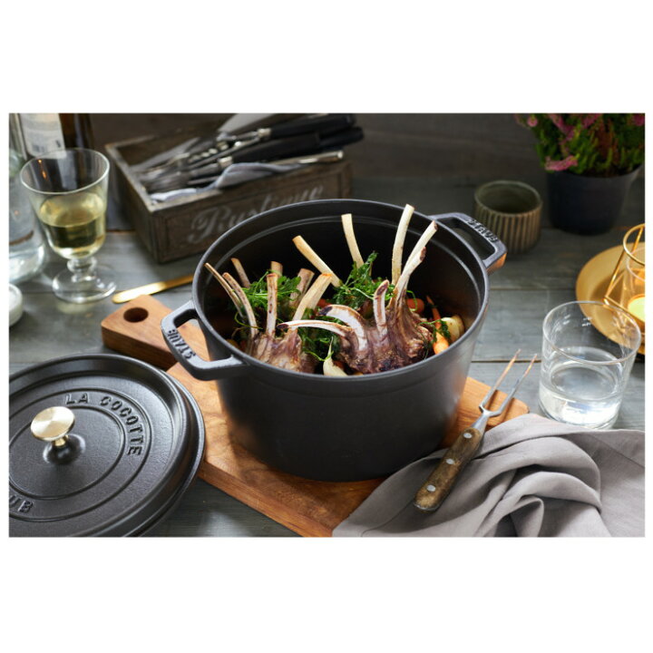 楽天市場】STAUB ストウブ グランドココット グレー 24cm 両手鍋 