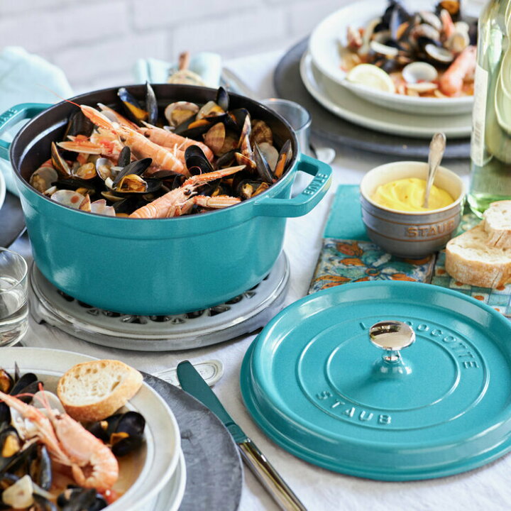 楽天市場】ストウブ ココット ラウンド ミント 22cm STAUB 両手鍋 