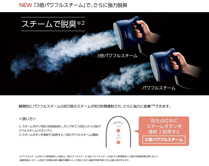 楽天市場】【箱傷み品】パナソニック 衣類スチーマー NI-FS550-DA 