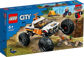 レゴ シティ 4WDオフロード・アドベンチャー 60387　LEGO CITY ブロック おもちゃ 車 キャンプ 自転車 マウンテンバイク 知育玩具 レゴジャパン ごっこ遊び 旅行 人形 小学生 組み立て 誕生日 プレゼント