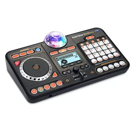 VTECH ヴィテック DJミキサー ターンテーブル　DJ ミキサー ミキシング スクラッチ ポータブル スタジオ ミュージシャン コントローラー 機材 DJセット コントローラー 子供用 キッズ こども 子供 おもちゃ 知育玩具 玩具 音楽 楽器 演奏 楽器遊び 音が鳴る