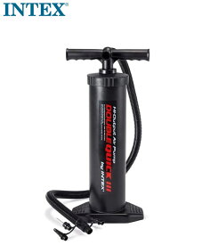 インテックス ハンドポンプ ダブルクイック3　空気入れ ポンプ エアーポンプ ハンドポンプ ハイアウトプット ダブルアクションエアーポンプ 浮き輪 海 プール ボート ハンドエアーポンプ エアポンプ INTEX