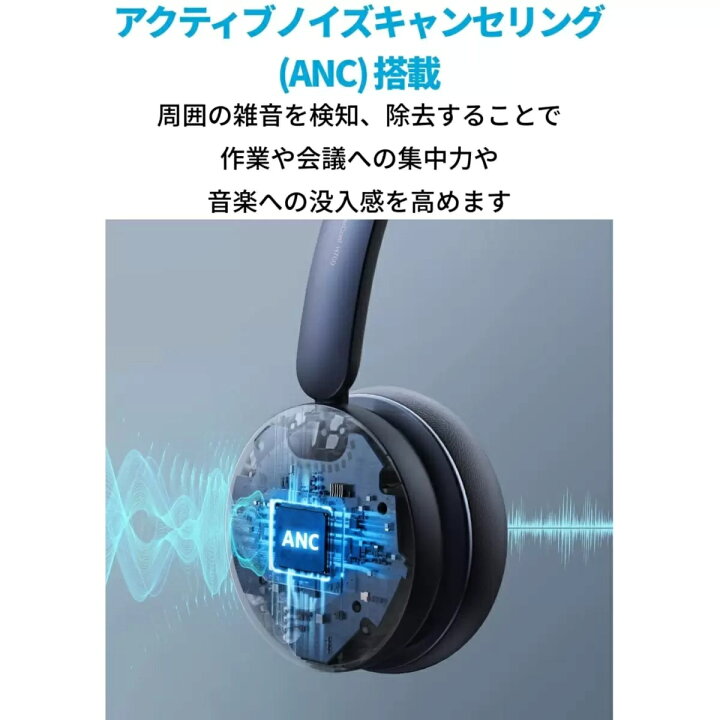 楽天市場】Anker POWERCONF H700 ワイヤレス ヘッドセット ノイズ 