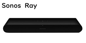 SONOS ソノス Ray レイ ブラック　サウンドバー スピーカー テレビ用スピーカー シアターバー テレビ用 ホームシアター ゲーミングサウンドバー コンパクト 高音質 パソコン PC スマホ WiFi iPhone TV 映画 ゲーム 音楽 ストリーミング 再生 RAYG1JP1BLK
