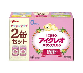 【800gx2缶】アイクレオ バランスミルク 0ヵ月から　グリコ 粉ミルク 赤ちゃん用ミルク 新生児ミルク 大缶 ミルク 育児用 新生児用 ベビーミルク あかちゃん 母乳近い 日本製 乳児用 セット 調製粉乳 まとめ買い ヌクレオチド