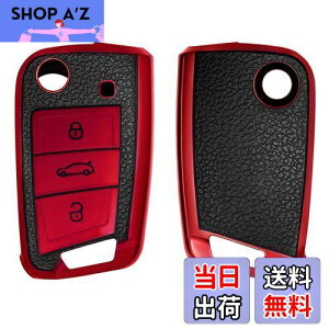 yzkwmobile یP[X Ή: VW Golf 7 MK7 3-{^ Ԃ̃L[ - X}[gL[ TPUی VR L[Jo[ Ԃ̌ - ԐF/F