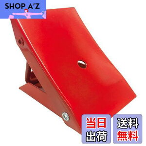 【送料無料】エマーソン(Emerson) 折りたたみ式タイヤストッパー 1個入り 赤色 スチール製 軽自動車・普通乗用車・RV車・1BOX車対応 EM-353