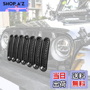 【送料無料】Vancroser ラングラー JK 外装カスタム フロント メッシュ グリルカバー グリルインサート メッシュグリルインサート ドレスアップパネル フロントマスクカバー ラングラー JK 2007-