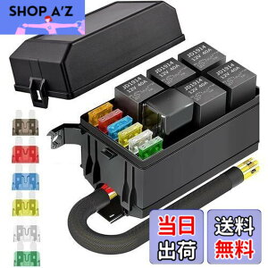 �y���������zKILIGEN 12V �����[�{�b�N�X�ƃq���[�Y 5 �s�� JD1914 40A �����[ 5 �� 4 �s�������[ 6 ATC/ATO �u���[�h�q���[�Y 1 �t���A�����ԁA�g���b�N�A�����ԁA�}�����{�[�g�p�̖h�����j�o�[