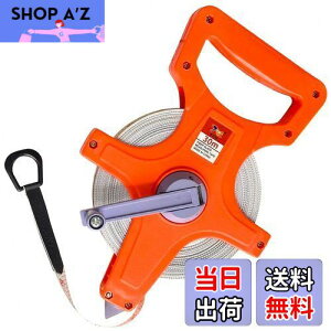 【送料無料】Krovat テープメジャー 30m 巻尺 メジャー メートル フィート 表示 距離 測定 両面 メモリ ライン 陸上 グラウンド 建築 土地 正確 スケール